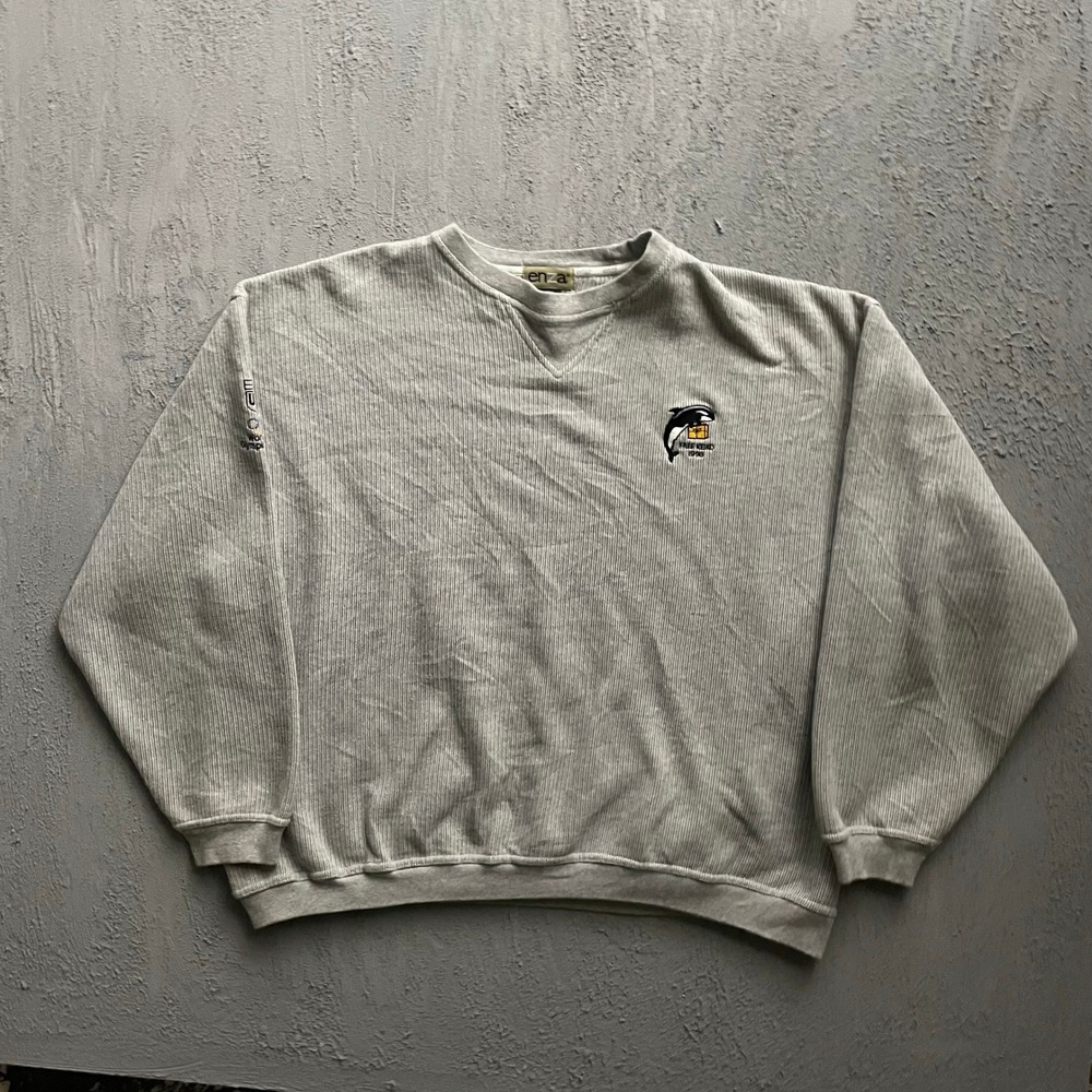 Vintage Free Keiko Orca Sweatshirt Mens XL Gray 90s Olympics UPS